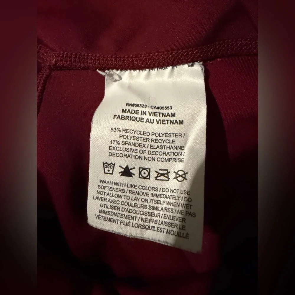 Nike Dri-Fit Burgundy Leggings - Picture 5 of 5